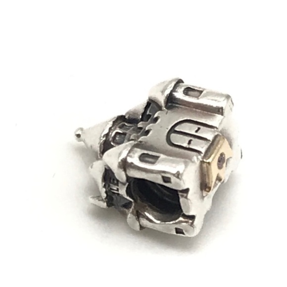 Pandora 925 14K Two Tone Happily Ever After After Princess Castle Bead Charm - Picture 3 of 7